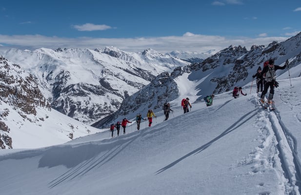 Die Königsetappe zum Schluss. Im oberen Teil des Vallon du Fontenil steigen wir zu den Jumelles Sud empor