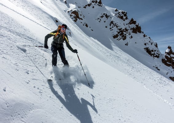 der Powder ist besser als im Aufstieg erwartet