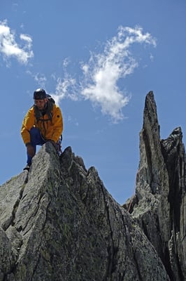 Kletterei am Schildkrötengrat