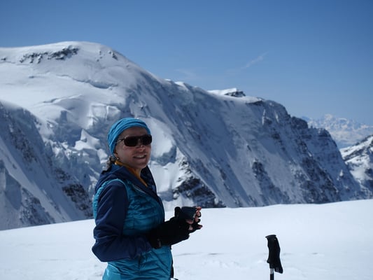 Danielle geniesst den prachtvollen Tag