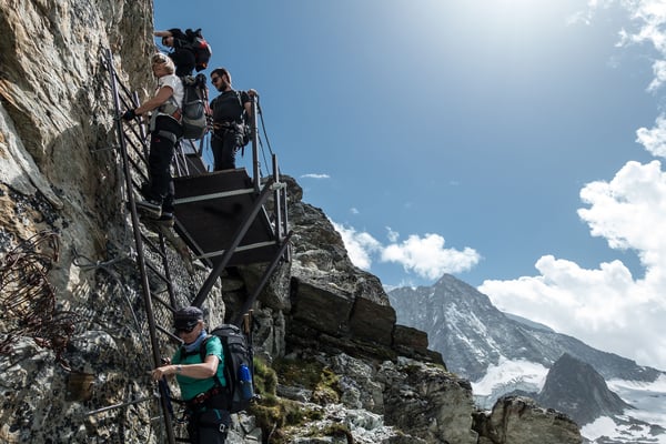 Der Leiterabstieg am Pas de Chêvres ist auch nicht mehr so spektakulär, wie er einmal war