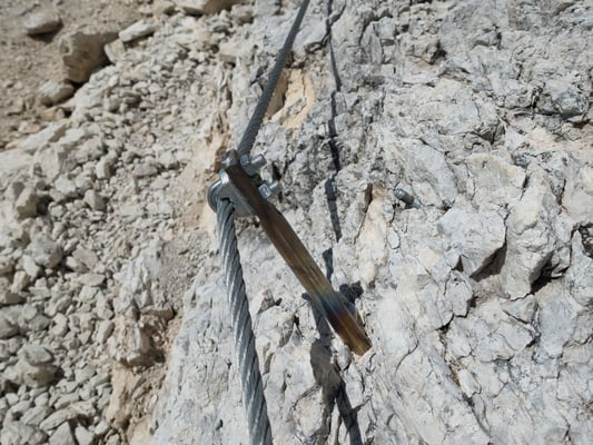 Absicherung BETON, da kann sich der SAC und mancher Hüttenwart ein Beispiel nehmen