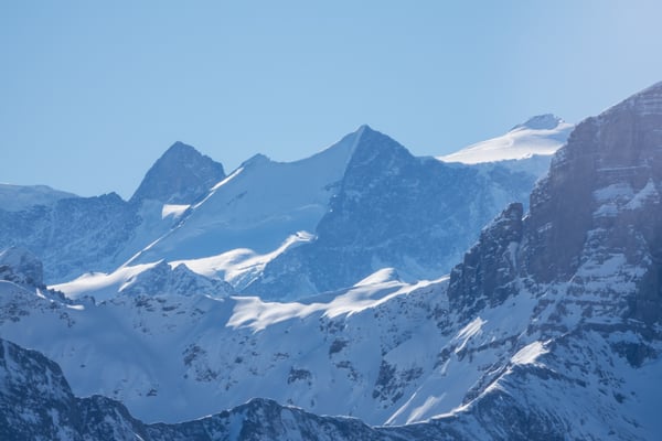 Interessante Perspektive auf zwei Viertausender