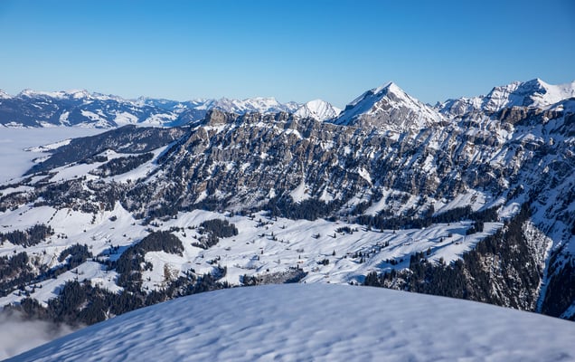 Blick zum Gehrihore, Morgenberghorn und Dreispitz 