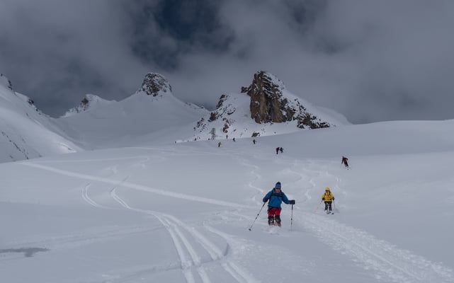 Auch wenn der Ausflug Richtung Col du Galibier recht kurz ist, die Abfahrt kann sich trotzdem sehen lassen