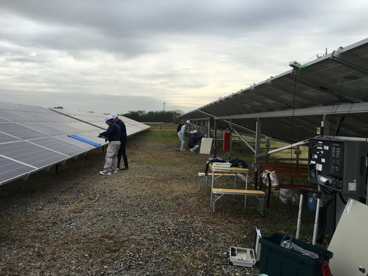 午前中の第二発電所検査の様子