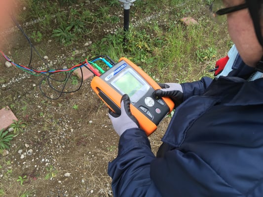 第一発電所、絶縁抵抗測定