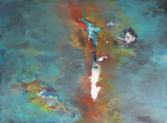 "Durchbruch" - Acryl auf Leinwand - 60 x 80 - 2018