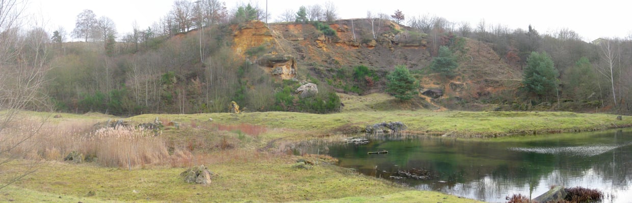 Hölle von Rockenberg, Blick von Norden gegen die Sandsteinformation.