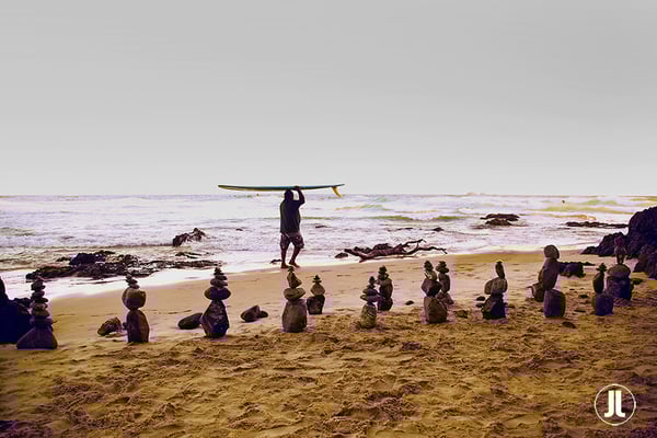 Rock cairn warrior L-121