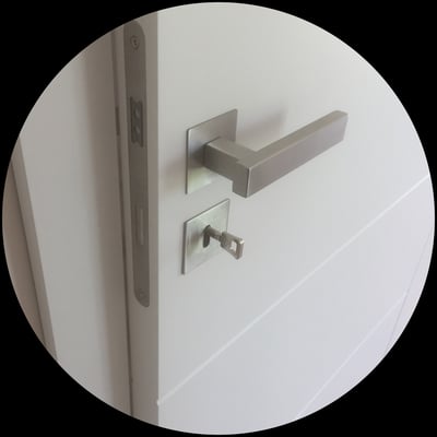 Edelstahl Designer drücker mit Magnet Schloß 