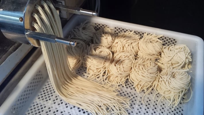 おなじみのスパゲッティはこうして作っています