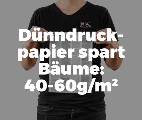 Outserts, notices d'emballage, notices - optimisez votre emballage secondaire avec RATTPACK®. Le papier mince le rend possible. 40-60g/m2 avec une opacité élevée. www.rattpack.de - 