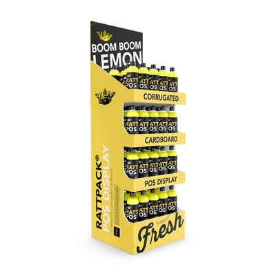 Rattpack® prints 6-pack packaging for beer, soft drinks, mixed drinks. www.rattpack.eu #FMCG for the food and beverage industry. POS display for liquids