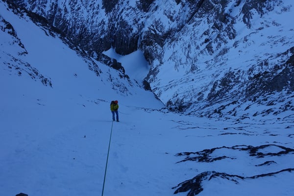 mit bergführerkollege manuel unterwegs