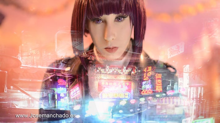 cosplay motoko kusanagi, cosplay ghost in the shell, fotografo only fans madrid, cosplay gits, masamune shirow, cosplay masamune shirow