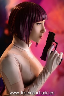 cosplay motoko kusanagi, cosplay ghost in the shell, fotografo only fans madrid, cosplay gits, masamune shirow, cosplay masamune shirow