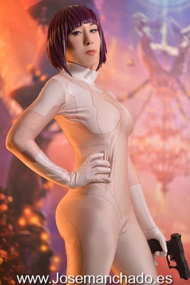 cosplay motoko kusanagi, cosplay ghost in the shell, fotografo only fans madrid, cosplay gits, masamune shirow, cosplay masamune shirow