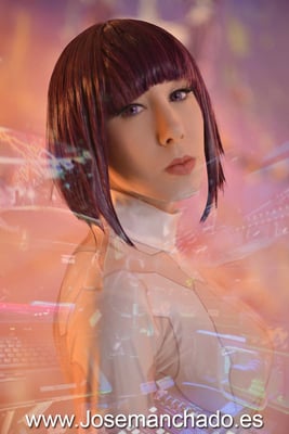 cosplay motoko kusanagi, cosplay ghost in the shell, fotografo only fans madrid, cosplay gits, masamune shirow, cosplay masamune shirow