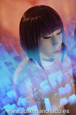 cosplay motoko kusanagi, cosplay ghost in the shell, fotografo only fans madrid, cosplay gits, masamune shirow, cosplay masamune shirow