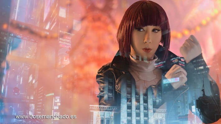cosplay motoko kusanagi, cosplay ghost in the shell, fotografo only fans madrid, cosplay gits, masamune shirow, cosplay masamune shirow