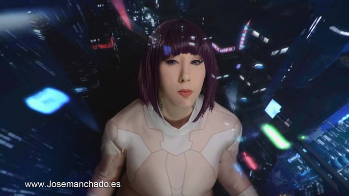 cosplay motoko kusanagi, cosplay ghost in the shell, fotografo only fans madrid, cosplay gits, masamune shirow, cosplay masamune shirow