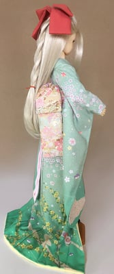 加賀友禅・ベクターデジタルデザイン・スーパードルフィ ミニチュア着物