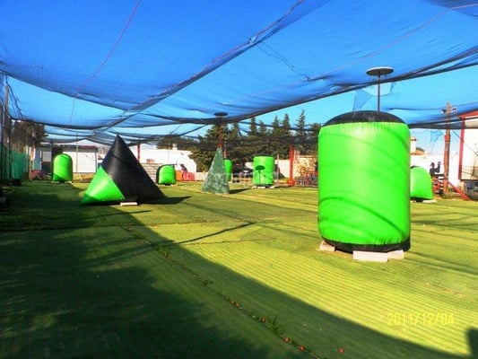 campo de juego de paintball en Chiclana