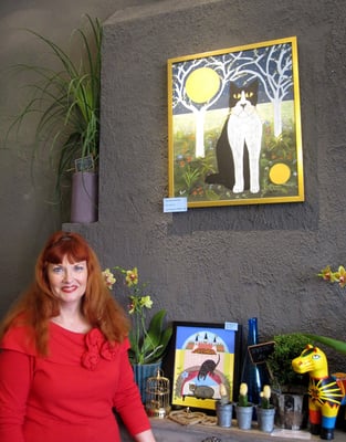 Ausstellungsraum im Blumenladen Blütenrausch, Januar 2012, Köln