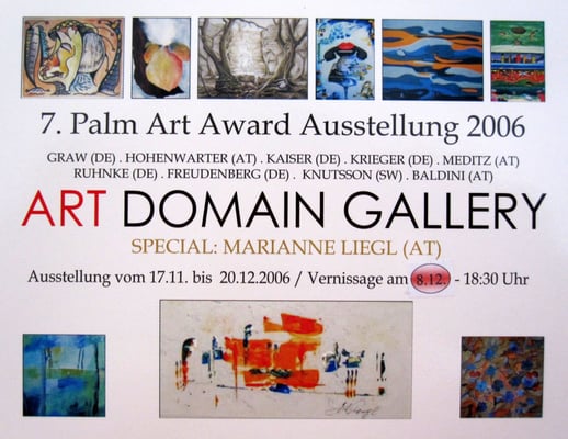 Flyer Art-Domain-Gallery Ausstellung Leipzig 2006