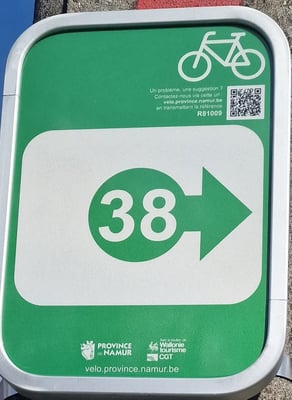 Le gîte de la Buissière se situe au coeur d'un réseau cycliste dense entre les points noeuds 38 et 52