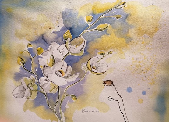 Orchideen, 40 x 30 cm