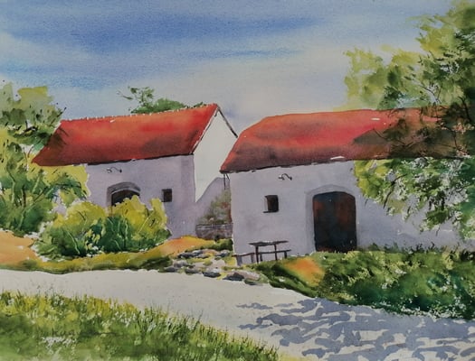 Keller bei Pulkau, 40 x 30 cm