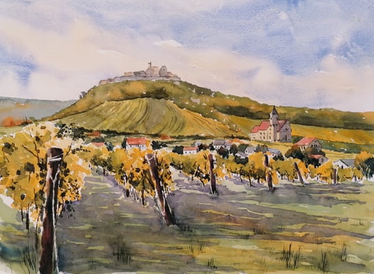 Falkenstein in Niederösterreich, 40 x 30 cm