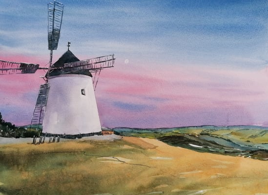 Retzer Windmühle, 40 x 30 cm