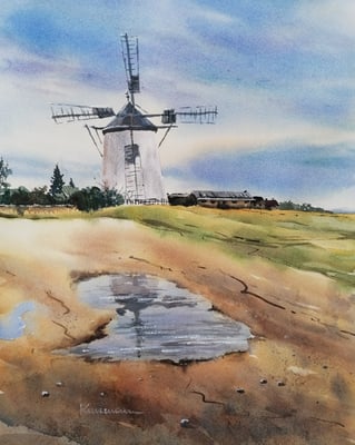 Retzer Windmühle, 30 x 40 cm
