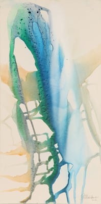 4443 O.T., Erdfarben auf Leinwand, 2011 50 x 100 cm