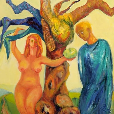Versuchung | Öl auf Leinwand | 2002 | 70x70cm