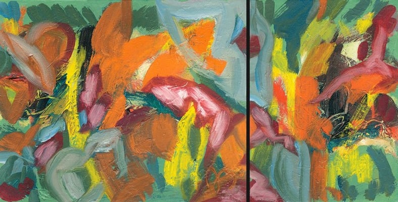 Konzert groß und klein | Öl auf Leinwand | 2006 | 30x24cm/18x24cm