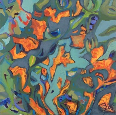 Inselwelt | Acryl auf Leinwand | 2006 | 50x50cm