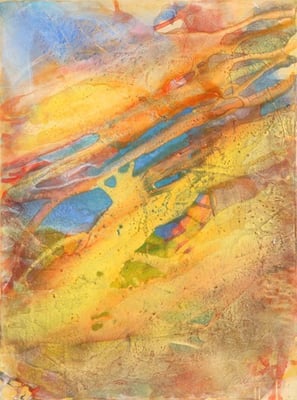 4414 O.T., Erdfarben auf Leinwand, 2011 60 x 80 cm