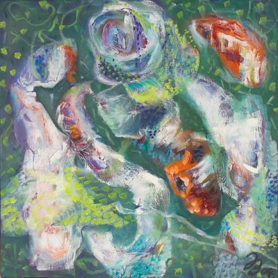 Gelber Schleier | Öl auf Leinwand | 2004 | 80x80cm