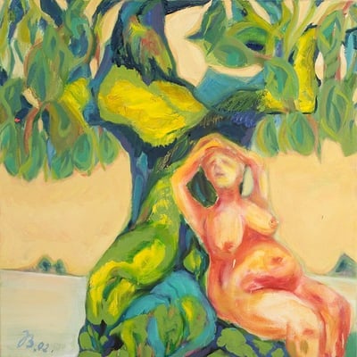 Erwartung | Öl auf Leinwand | 2002 | 70x70cm