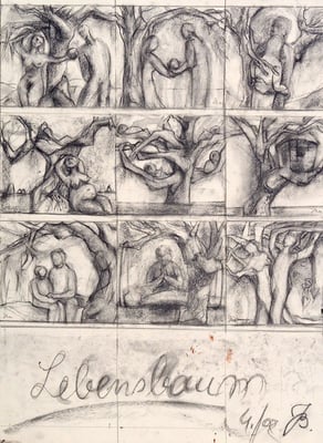 Skizze | Kreide auf Papier | 2002 | 40x60cm