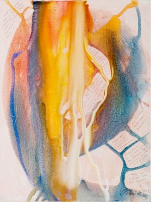 0Q Freude der Seele, Erdfarben auf Leinwand, 2009 60 x 80 cm