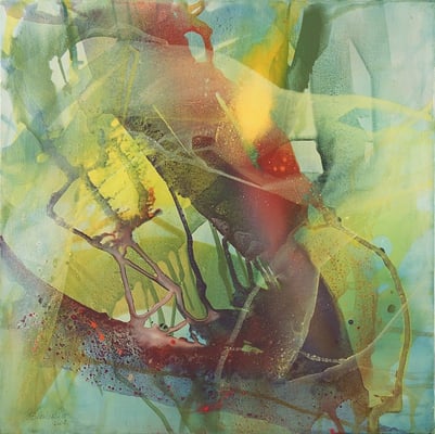 03 O.T. Erdfarben auf Leinwand, 2008 80 x 80 cm