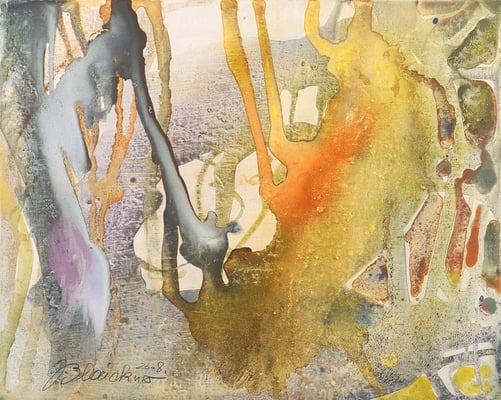 11 O.T. Erdfarben auf Leinwand, 2008 50 x 40 cm