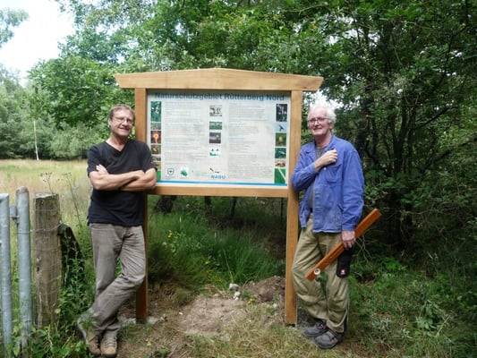 Eine neue Infotafel zum NSG wurde 2012 aufgestellt