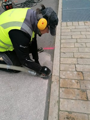 Asphalt grinding Asphalt schleifen BituPrint