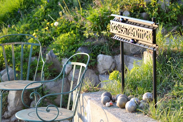 bocce scoreboard, a gift idea for a retirement